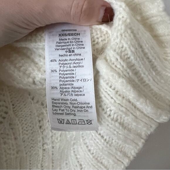 Madewell Charley Cream Pointelle Knit Pullover Sweater - Picture 6 of 8